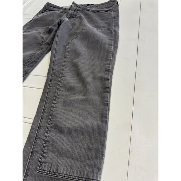 AG Adriano Goldschmied Jeans Womens The Avery Work Patch Roll-Up Gray 28R - Picture 2 of 6